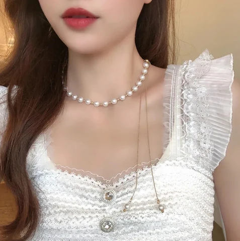 COLLAR ELEGANTE DE PEROLAS
