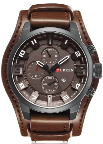 RELOJ CURREN CUERO